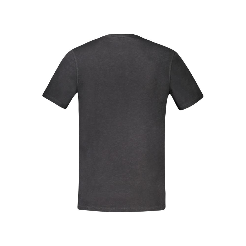 Black Cotton Men's T-Shirt