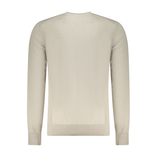 Beige Cotton Men's Sweater