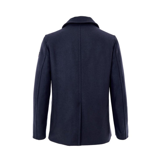 Blue Polyester Coat