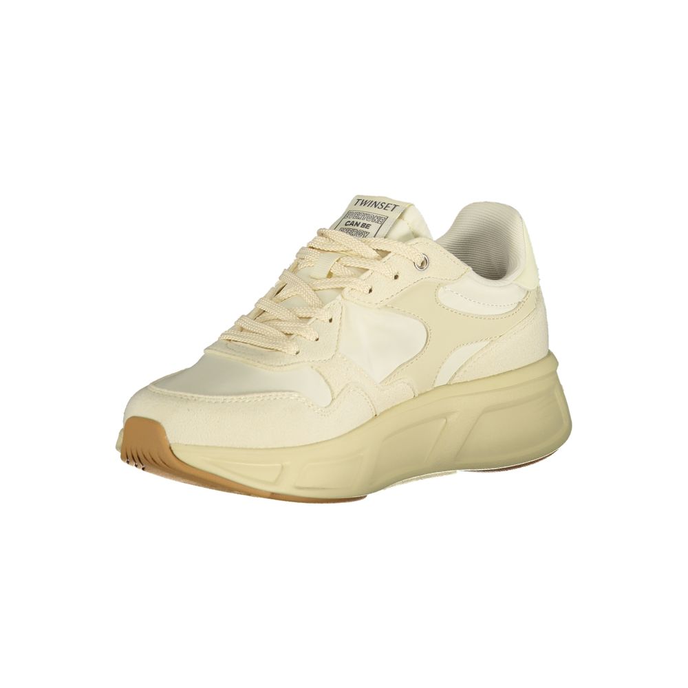 Beige Polyurethane Women Sneaker