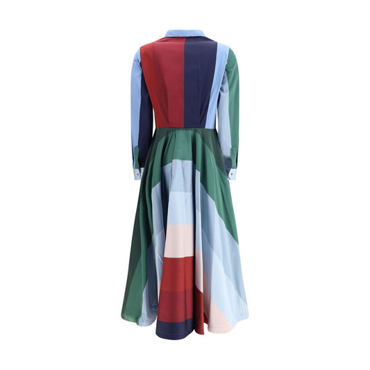 Multicolor Polyester Casual Dress