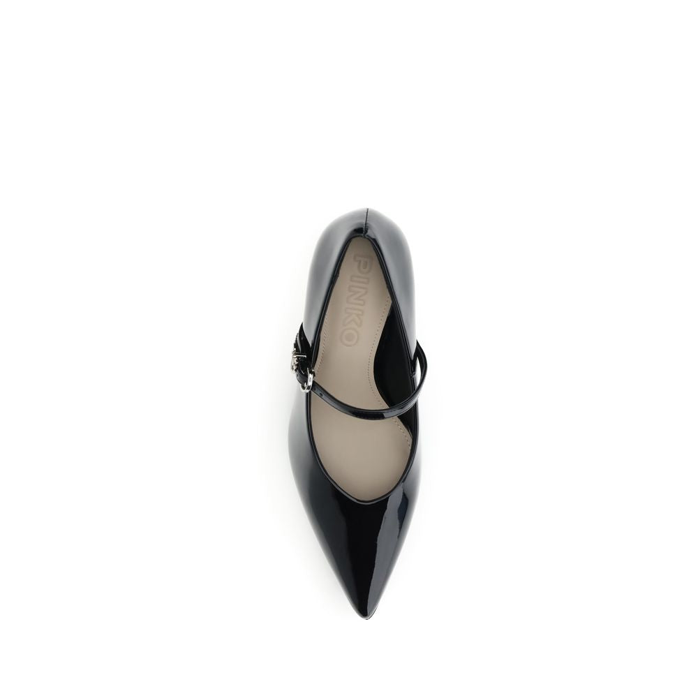 Black Calf Leather Bos Taurus High Heel Pumps