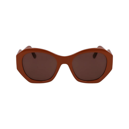 Brown Injected Sunglasses