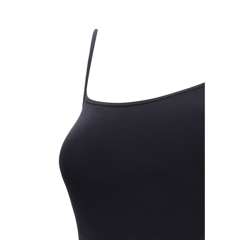 Black Polyamide Casual Dress