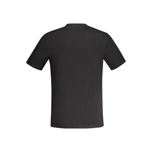 Black Cotton Men's T-Shirt