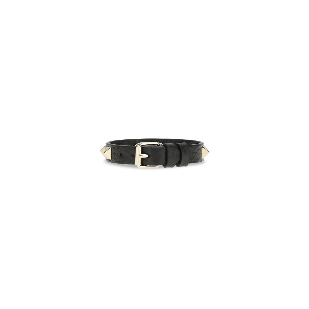 Black Calf Leather Bos Taurus Bracelet