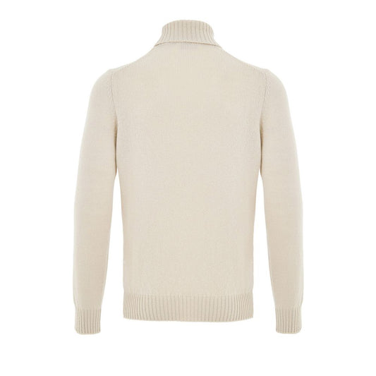 Beige Wool Turtleneck