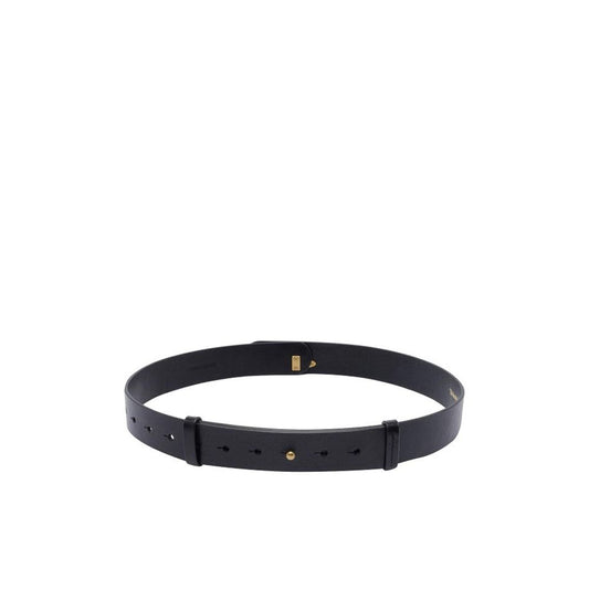 Black Leather Regular Belt