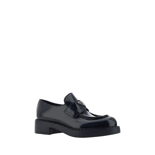 Black Calf Leather Bos Taurus Slip-On Loafers
