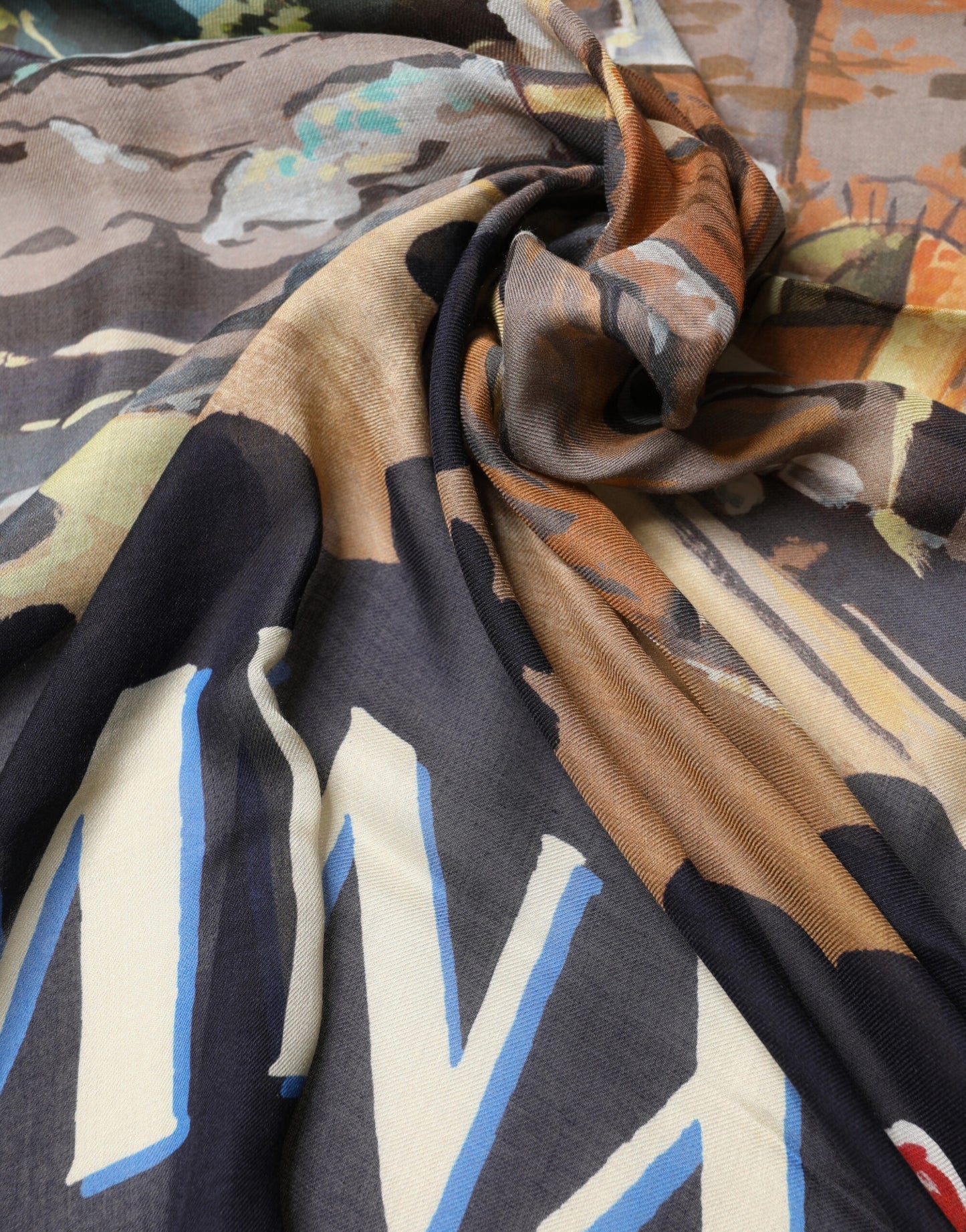 Multicolor Taormina Modal Shawl 130cm x 130cm Men Scarf