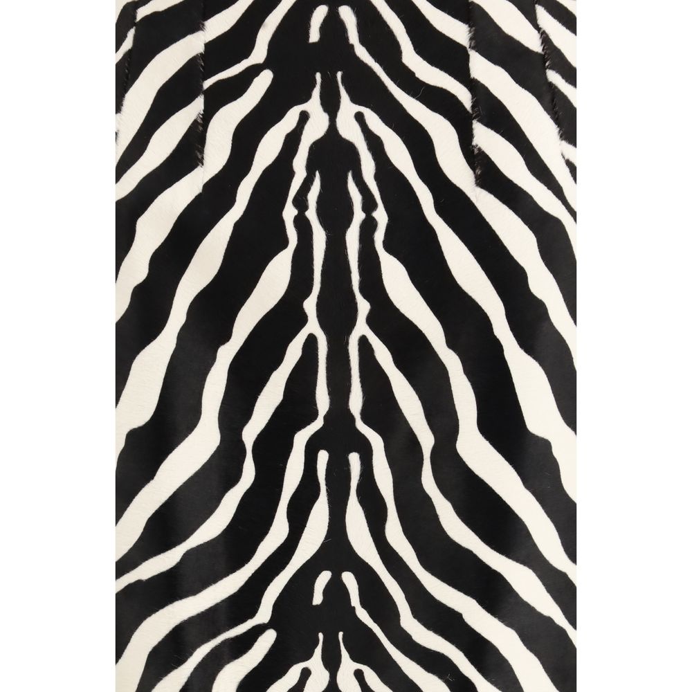 Multicolor Calf Leather Bos Taurus Skirt