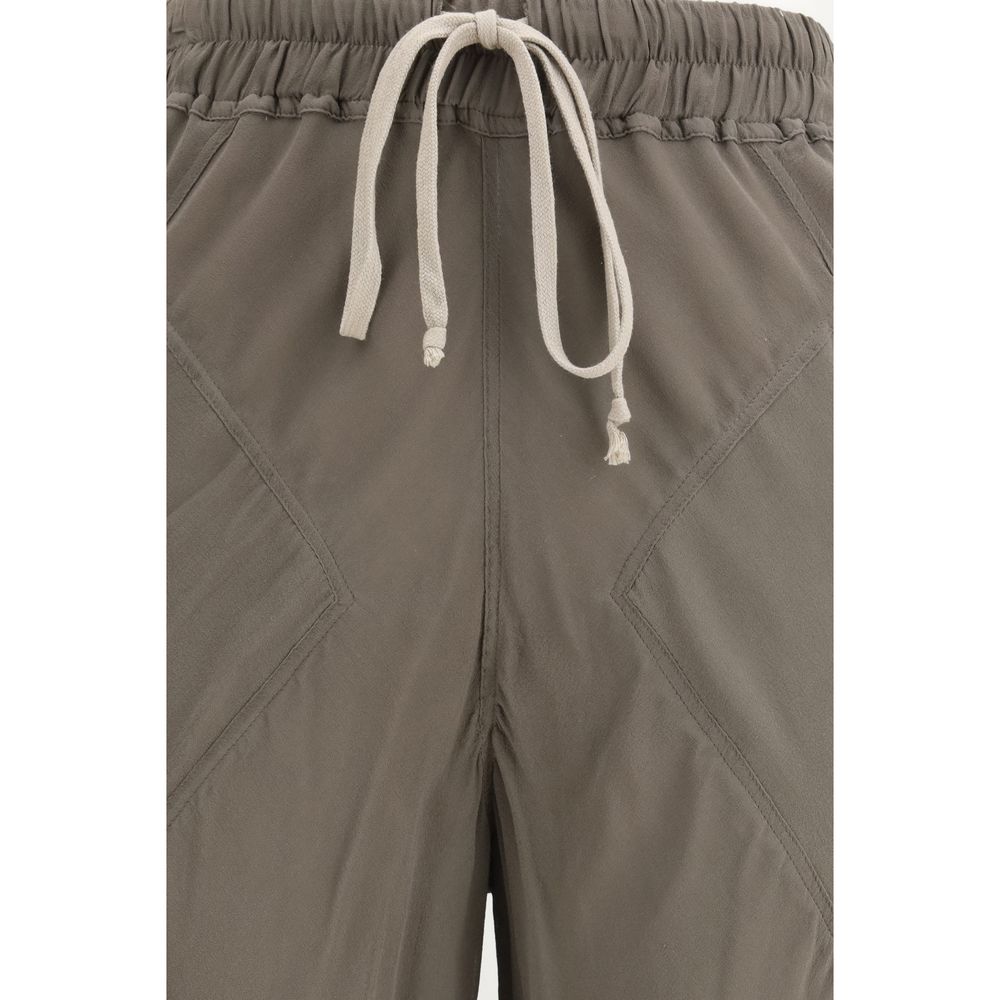 Brown Silk Casual Pants