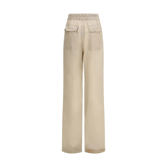 Beige Copper Casual Pants