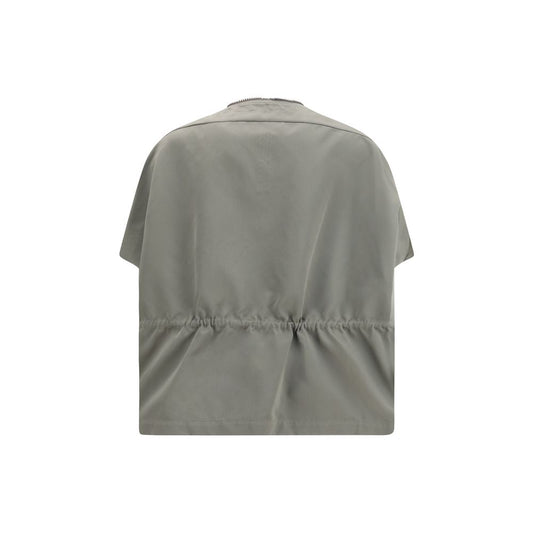 Bicolor Polyester Sleveless Jacket