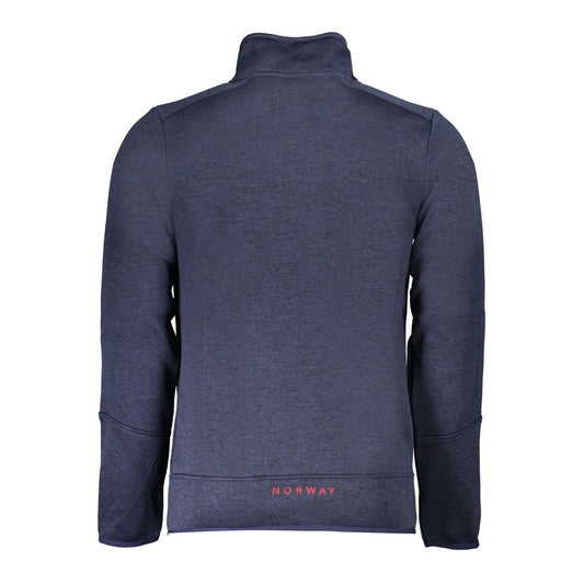 Blu Polyester Men Sweatshirt