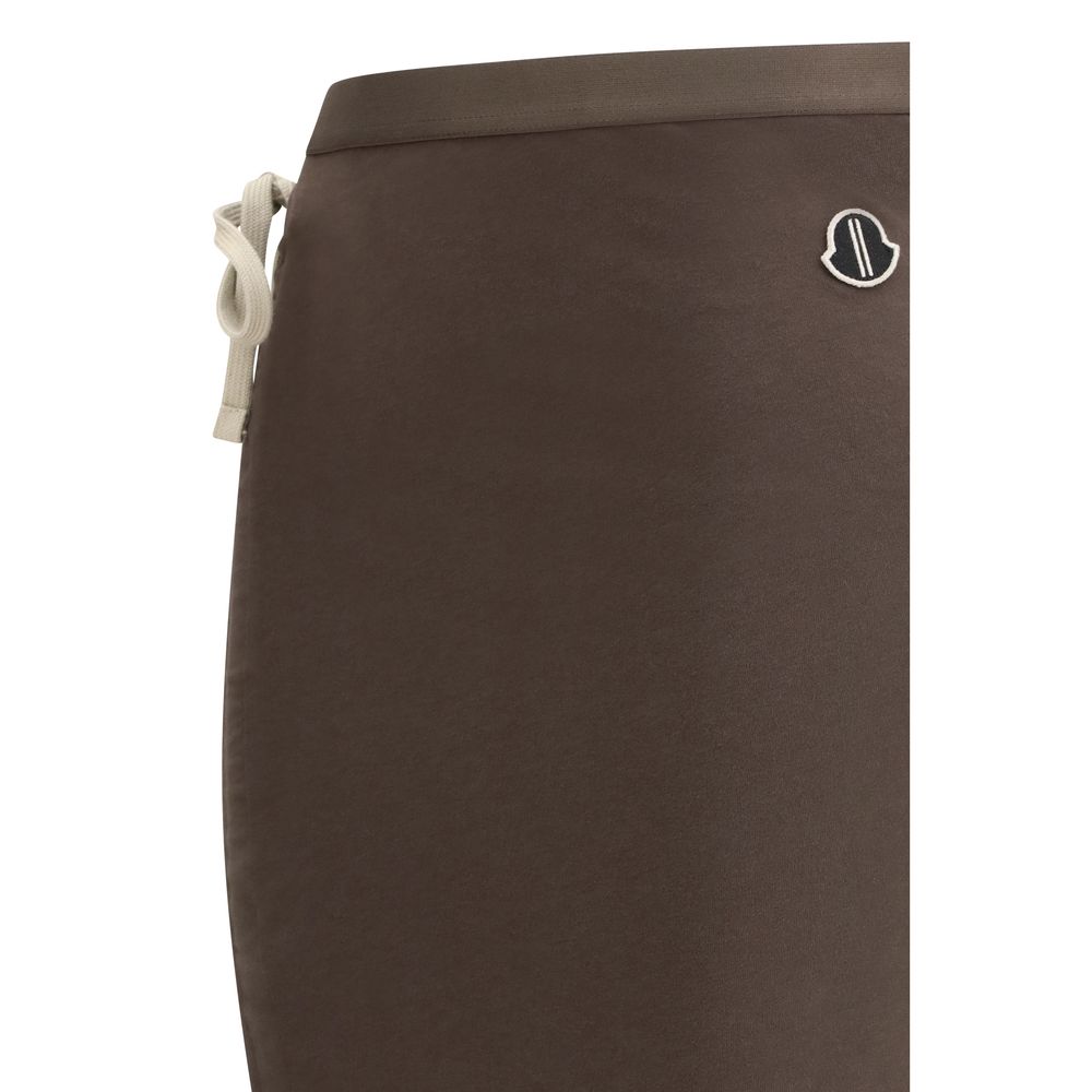 Brown Cotton Long Skirt