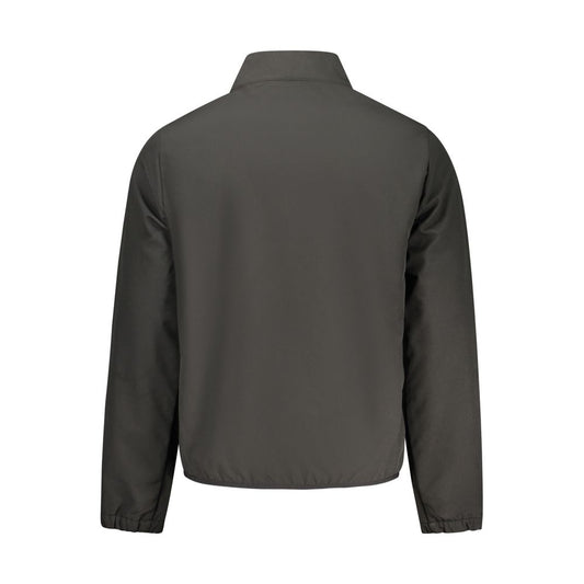 Black Polyester Men's Jacket