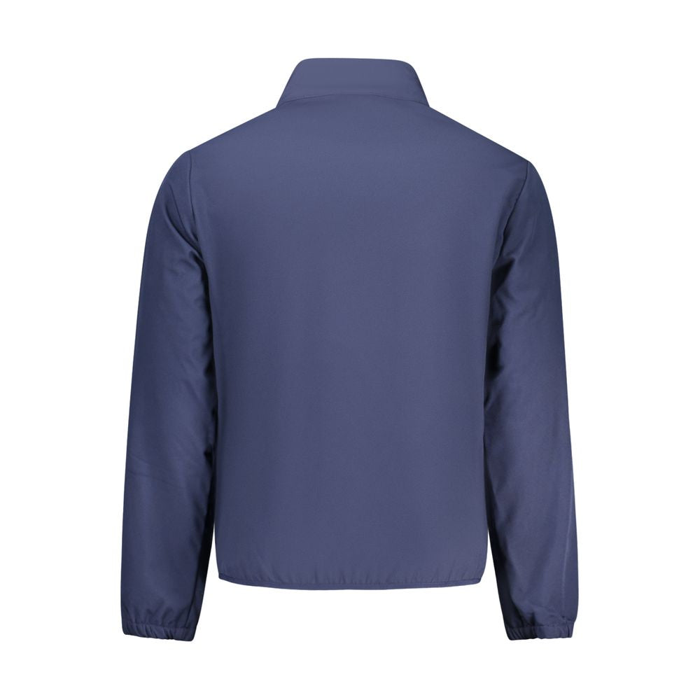 Blue Polyester Men's Jacket