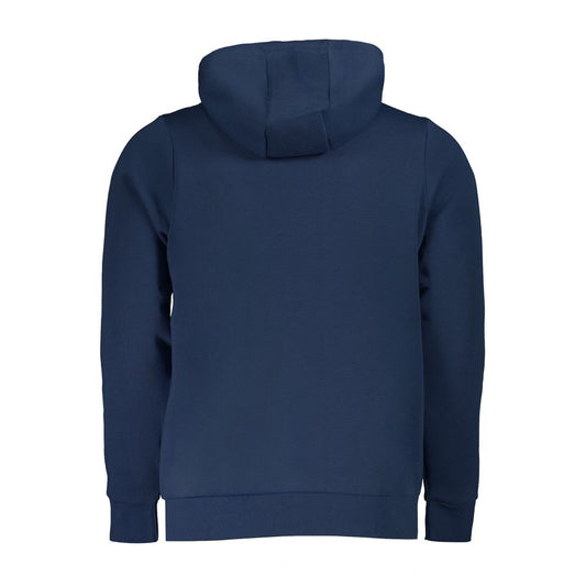 Blue Cotton Men Sweatshirt