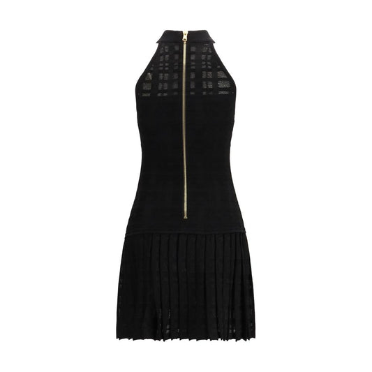 Black Viscose Casual Dress