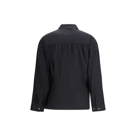 Black Cotton Dress Shirt