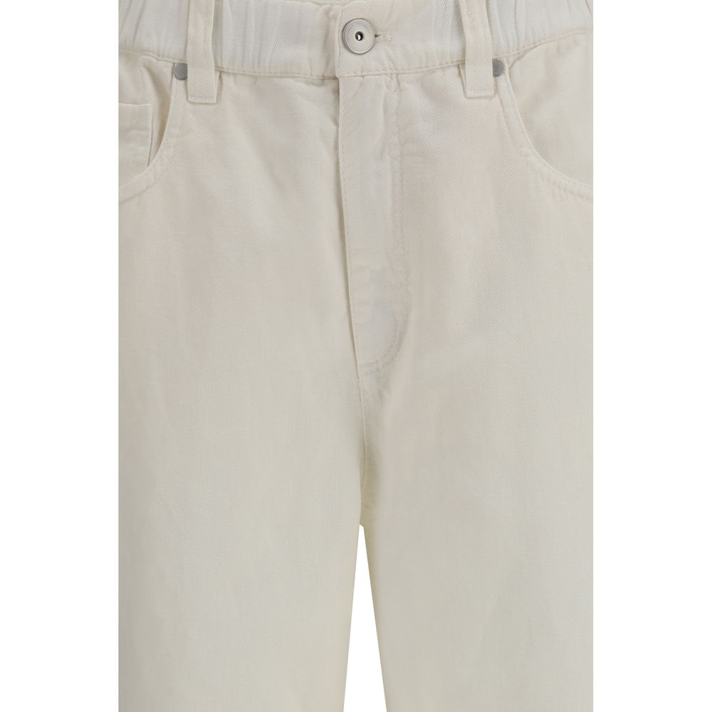 White Cotton Jeans Denim