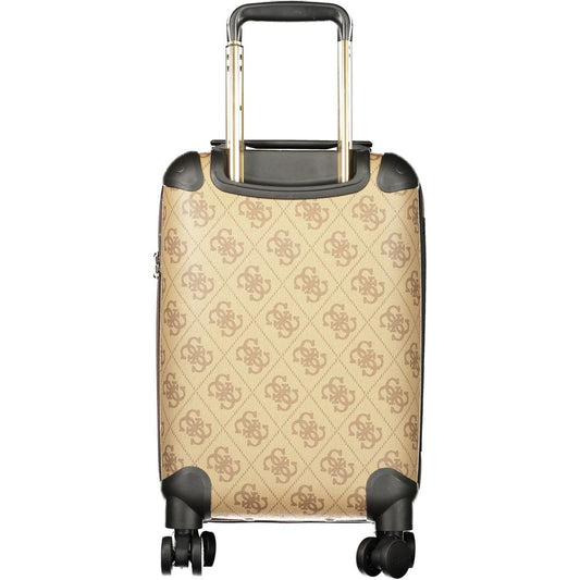 Marrone Poliuretano Women Travel Trolley