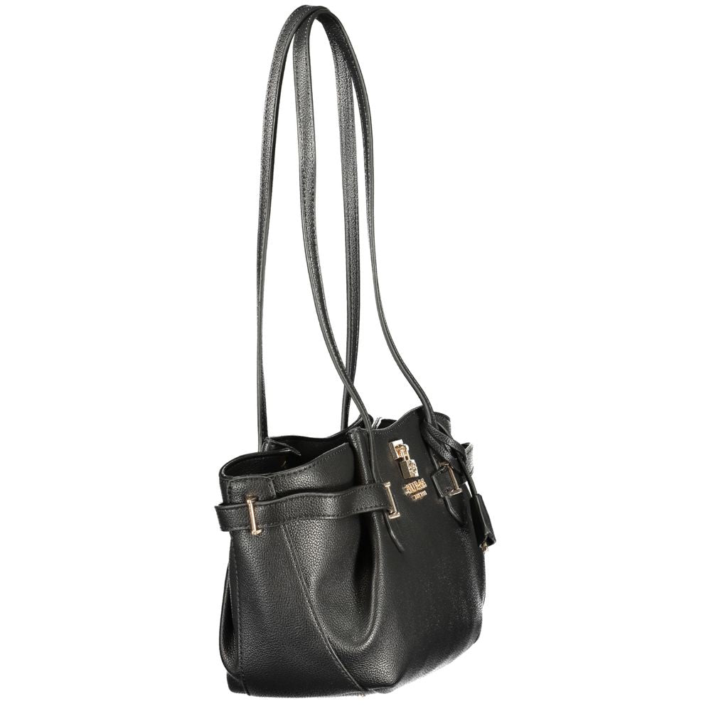 Nero Polyurethane Women Handbag