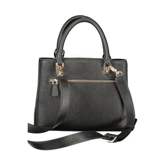 Black Polyurethane Women's Handbag