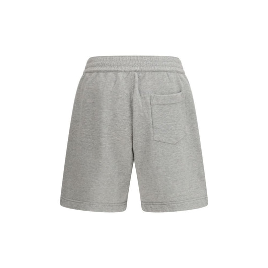 Gray Cotton Bermuda Shorts