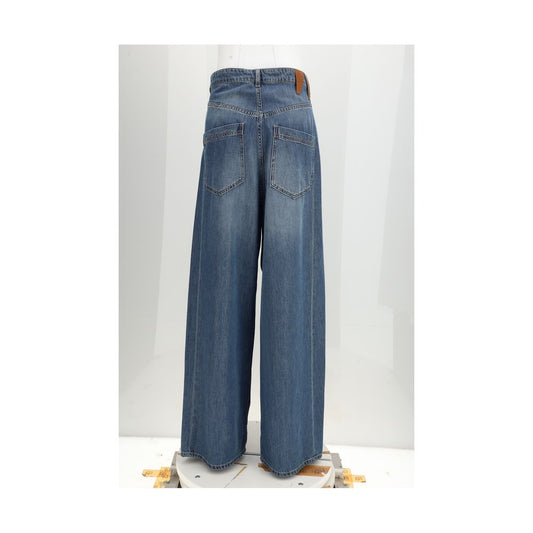Blue Cotton Relaxed Fit Jeans