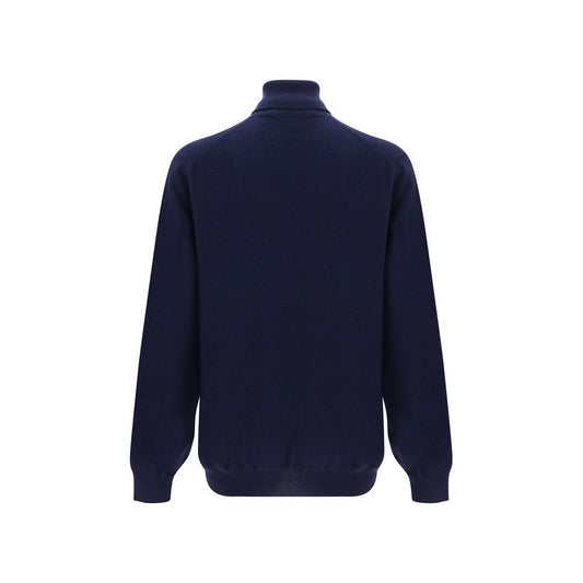 Blue Cashmere Turtleneck