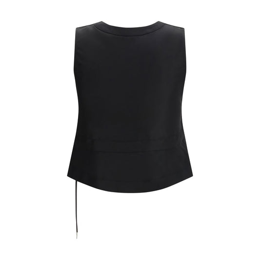 Black Polyester Waistcoat