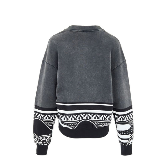 Black Cotton Sweatshirt