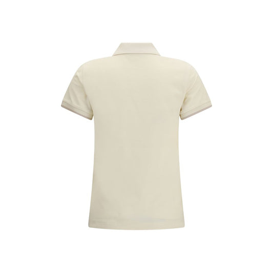 Beige Cotton Polo Shirt