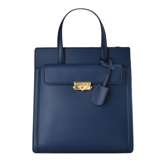 Blue Leather Handbag