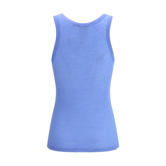 Blue Wool Oves Aries Sleeveles T-Shirt