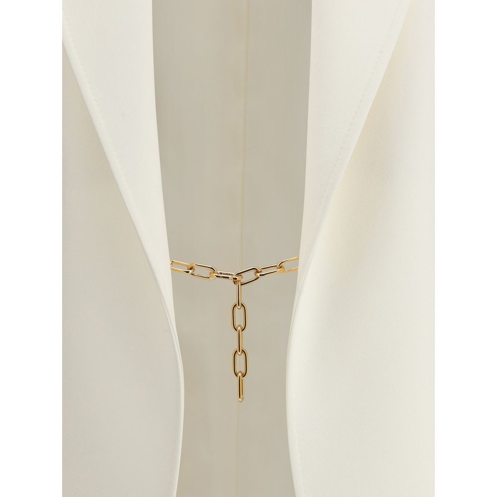 Beige Fleece Wool Blazer