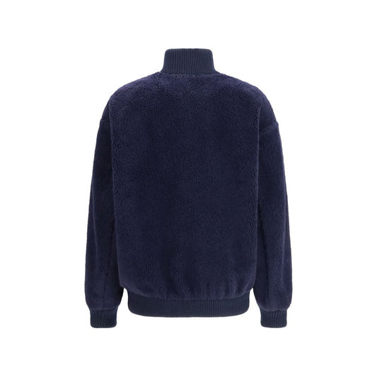 Blue Polyamide Full-Length Jacket