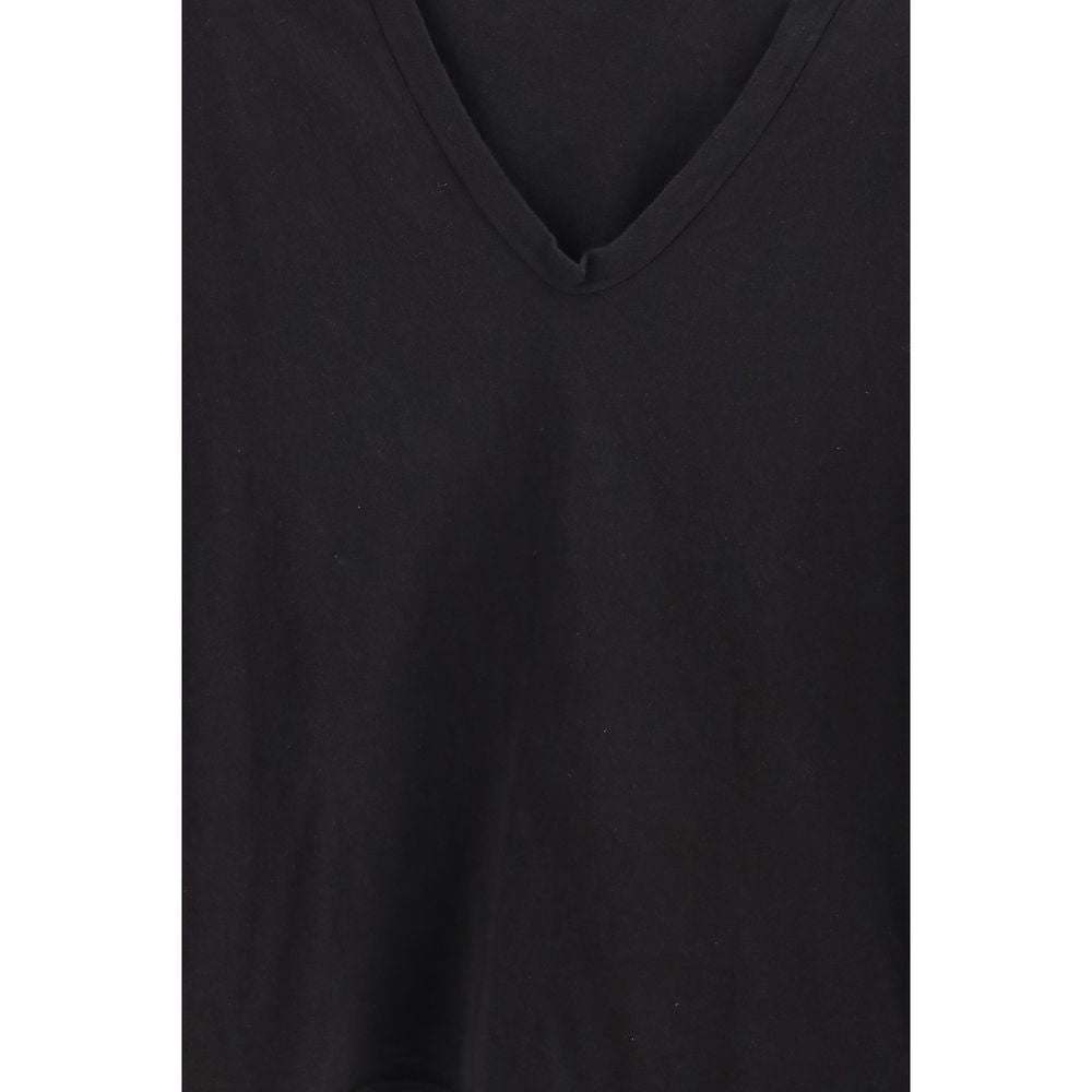 Black Cotton Long Sleeve T-Shirt