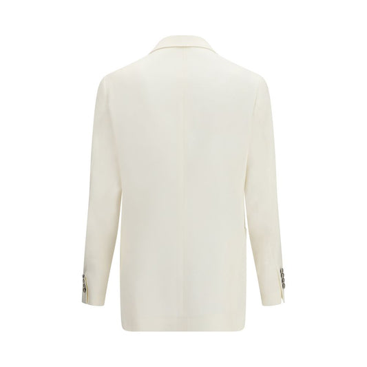 White Linen Blazer