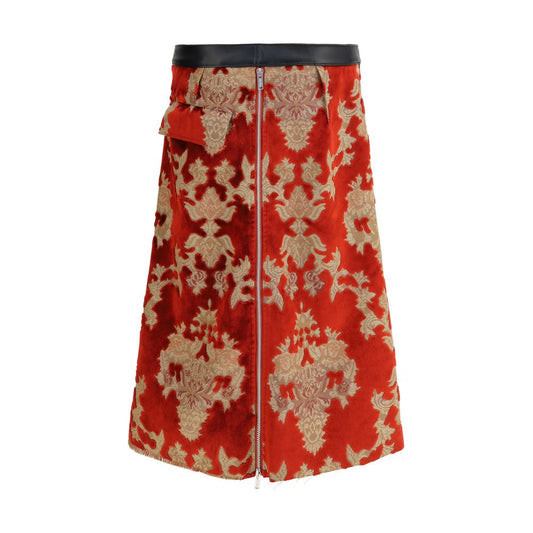 Multicolor Marabou Bermuda Shorts