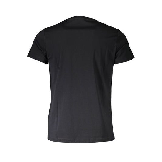 Black Cotton Men T-Shirt