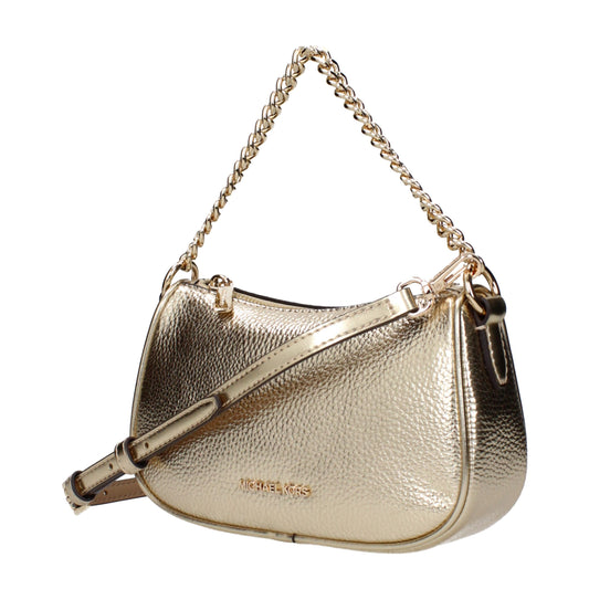 Gold Leather Handbag