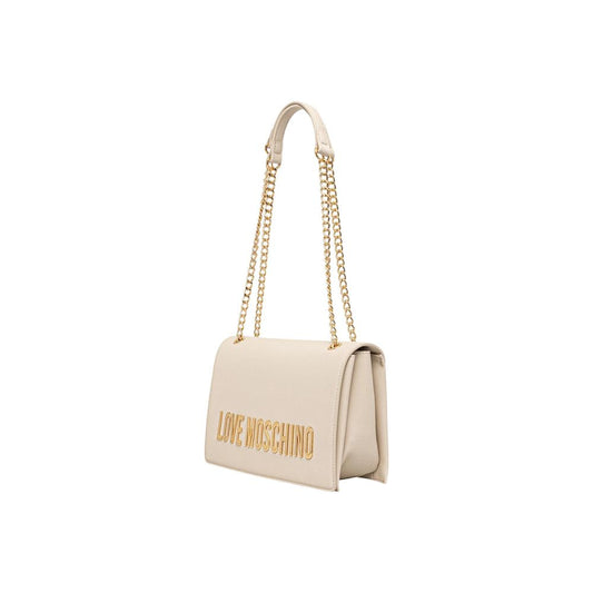Beige Polyethylene Handbag