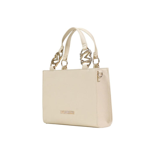 Beige Polyethylene Handbag