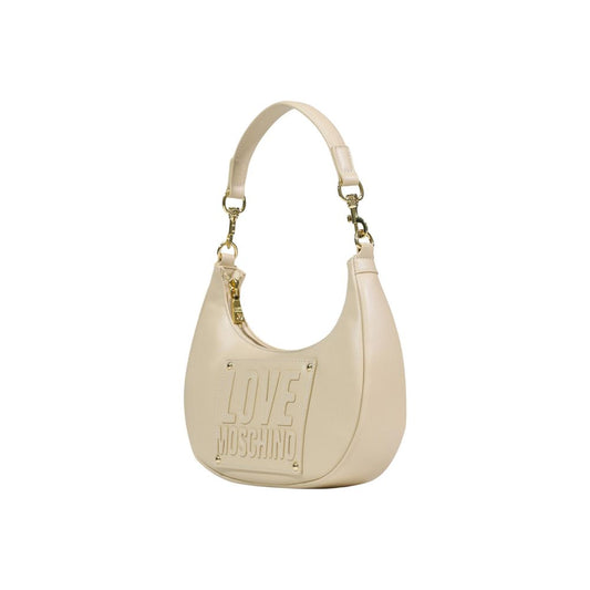 Cream Polyethylene Handbag