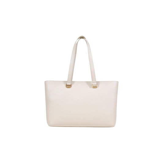 Beige Polyethylene Handbag