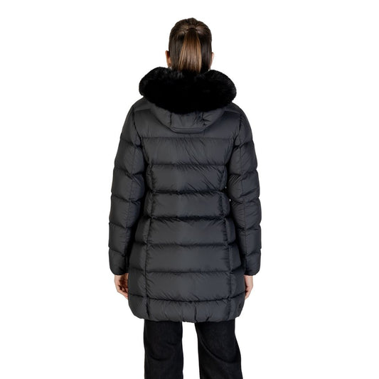 Black Polyester Coat