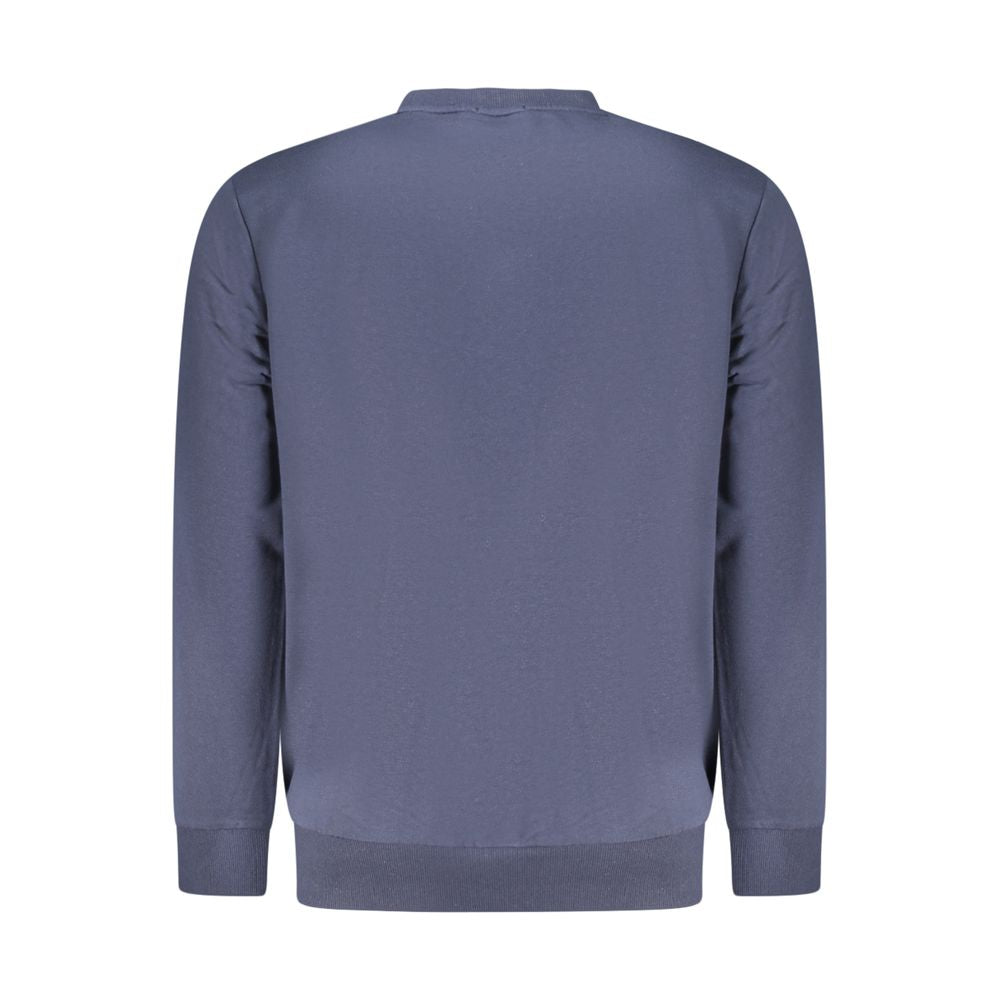 Blue Cotton Men's Sweatshirt